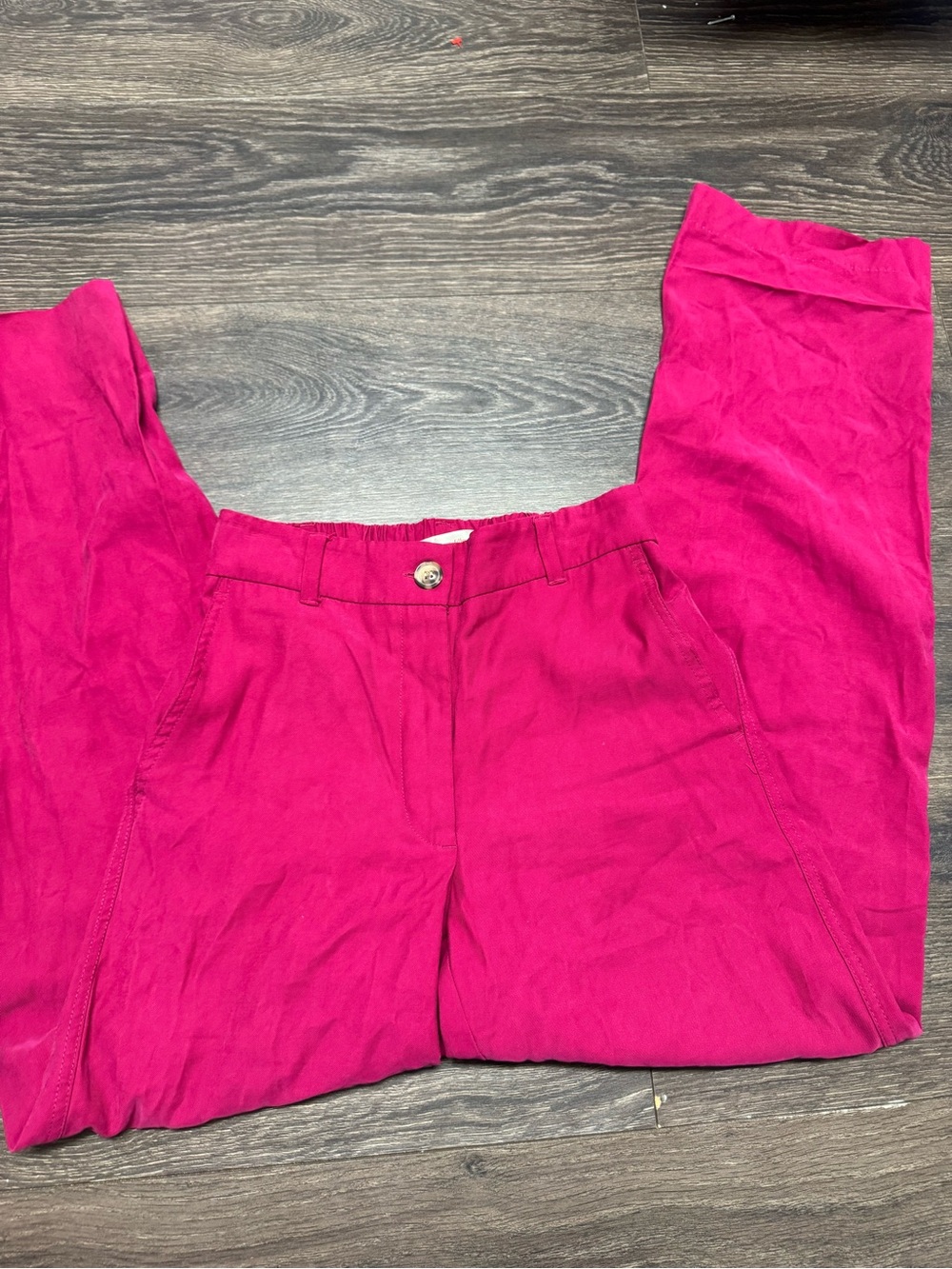 Autres filles Bright Magenta High-Waist Pants